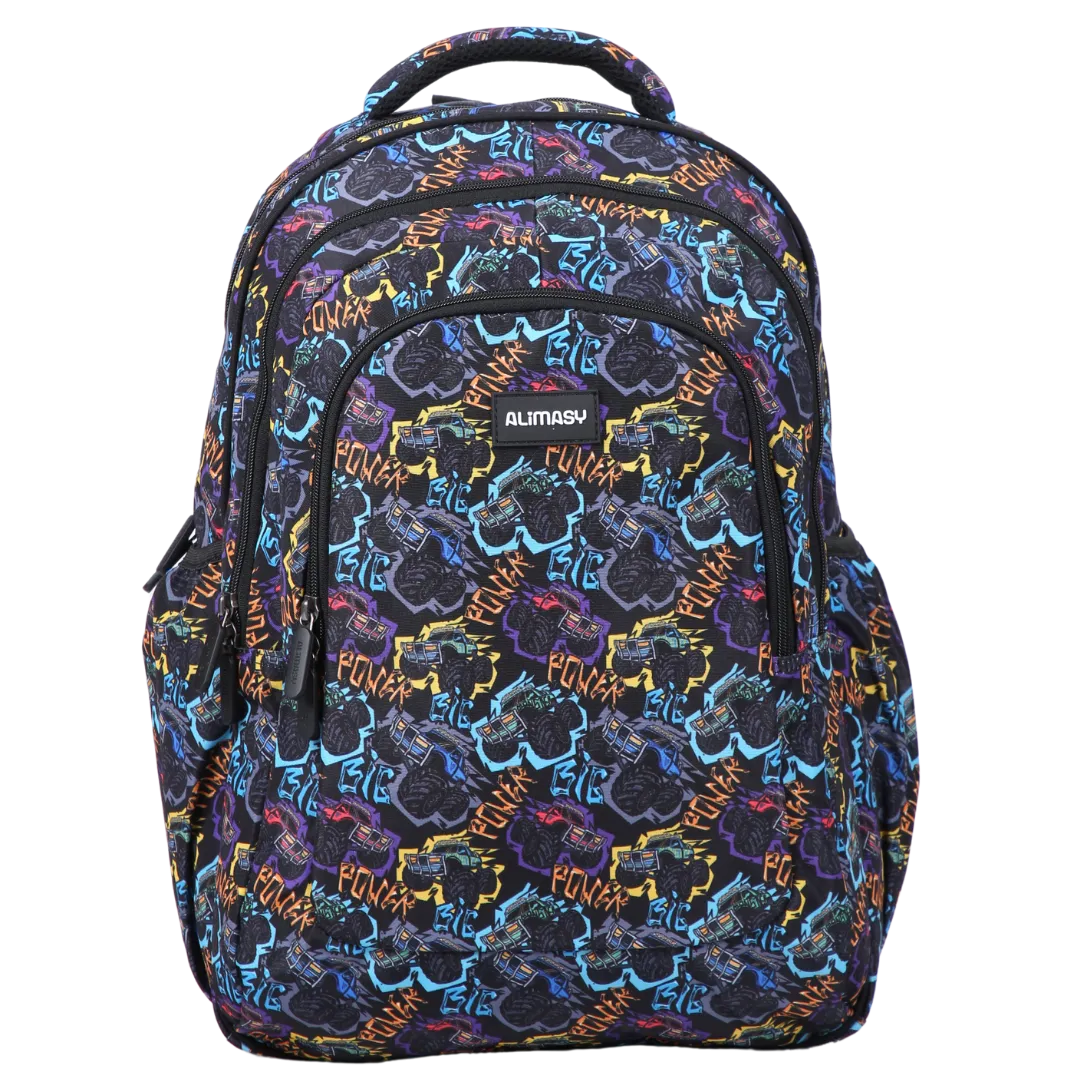 Monster Truck Large School Backpack