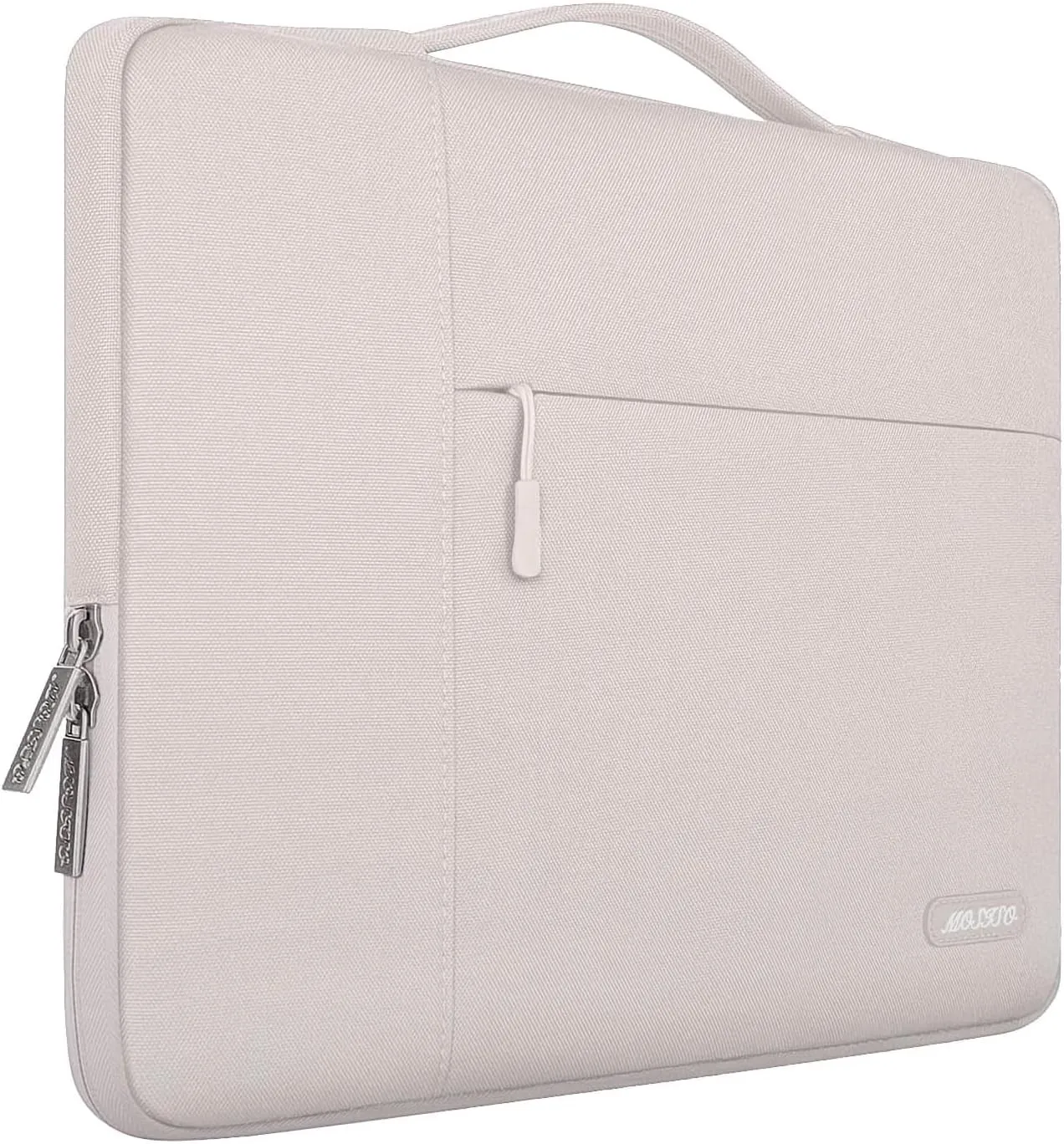 MOSISO Laptop Case 15 inch, 15 inch Laptop Sleeve with Handle Compatible with MacBook Air 15 M4 A3241 M3 A3114 M2 A2941 2025 2024 2023, Dell XPS, Polyester Multifunctional Computer Bag, Stone Gray