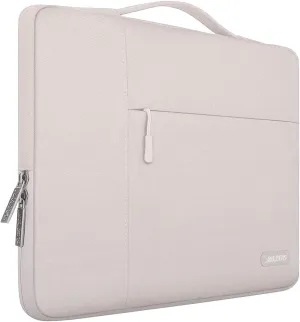 MOSISO Laptop Case 15 inch, 15 inch Laptop Sleeve with Handle Compatible with MacBook Air 15 M4 A3241 M3 A3114 M2 A2941 2025 2024 2023, Dell XPS, Polyester Multifunctional Computer Bag, Stone Gray