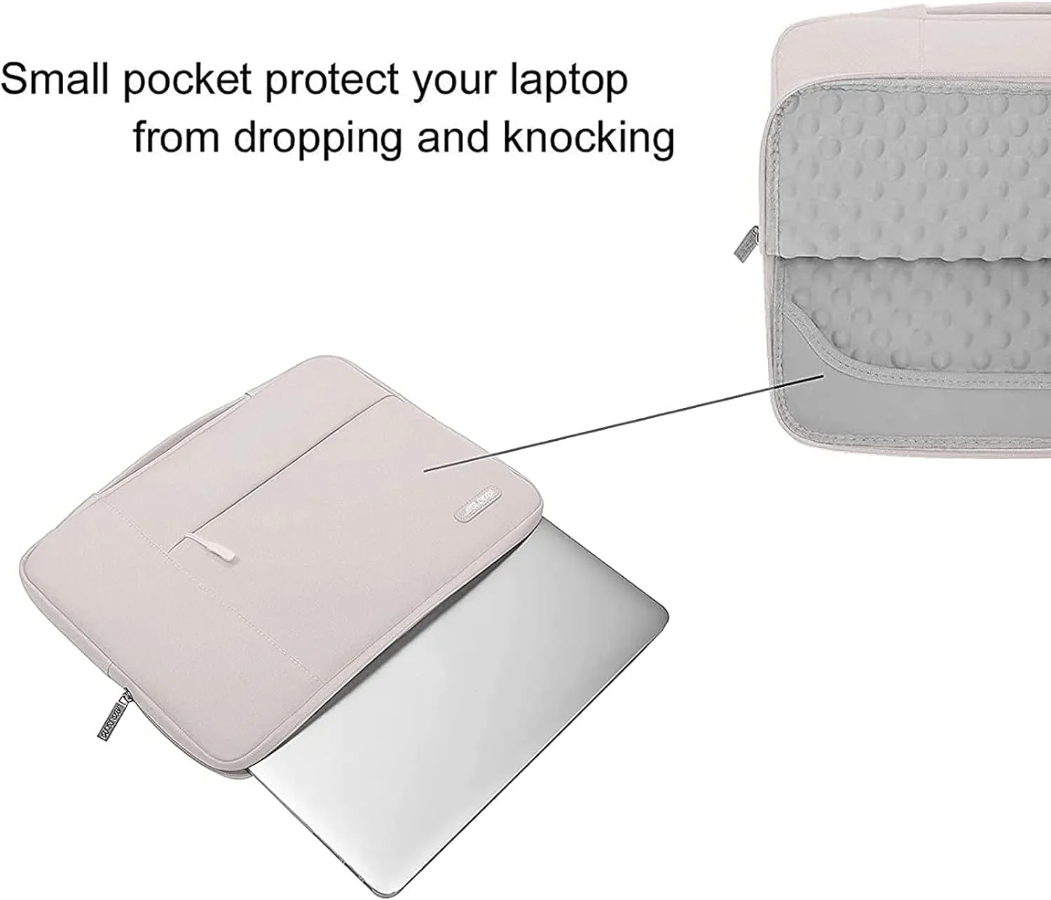 MOSISO Laptop Case 15 inch, 15 inch Laptop Sleeve with Handle Compatible with MacBook Air 15 M4 A3241 M3 A3114 M2 A2941 2025 2024 2023, Dell XPS, Polyester Multifunctional Computer Bag, Stone Gray