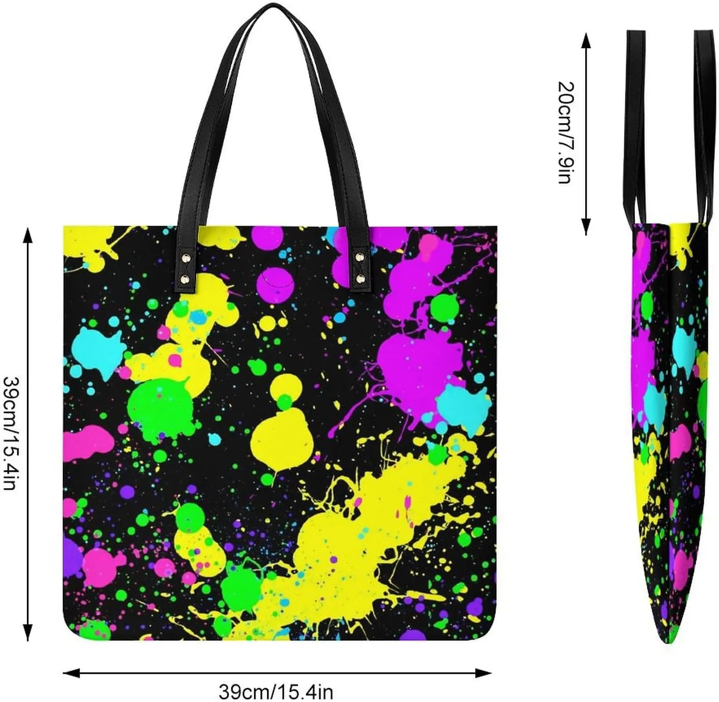 Mother Pearl Tiles Leather Tote Bag Is Sturdy Durable And Reusable Suitable for Various Occasions