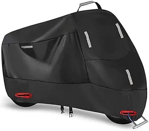 Motorcycle Cover for Honda Trail 125 2021-2024, Outdoor Protection Durable Motorbike Cover Motorcycle Protective Cover Scooter Cover Tear-Resistant Sun Outdoor Accessorie, B Red