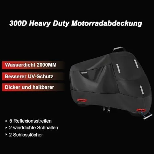 Motorcycle Cover for Honda Trail 125 2021-2024, Outdoor Protection Durable Motorbike Cover Motorcycle Protective Cover Scooter Cover Tear-Resistant Sun Outdoor Accessorie, B Red