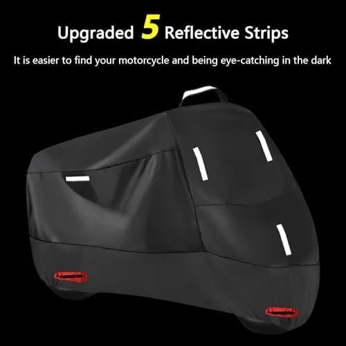 Motorcycle Cover for Honda Trail 125 2021-2024, Outdoor Protection Durable Motorbike Cover Motorcycle Protective Cover Scooter Cover Tear-Resistant Sun Outdoor Accessorie, B Red