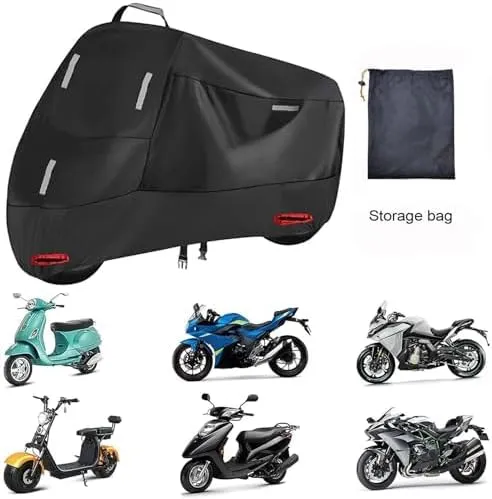Motorcycle Cover for Honda Trail 125 2021-2024, Outdoor Protection Durable Motorbike Cover Motorcycle Protective Cover Scooter Cover Tear-Resistant Sun Outdoor Accessorie, B Red