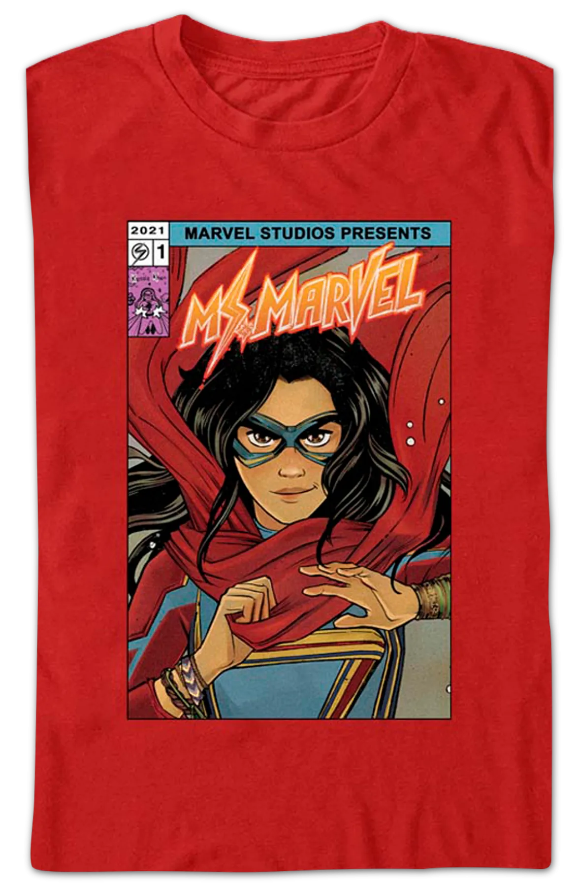 Ms. Marvel Comic Book Cover Marvel Comics T-Shirt