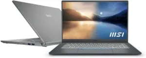 MSI Prestige 14H 14” FHD  Business Laptop: Intel Core i5-12500H, NVIDIA Geforce RTX 2050, 16GB LPDDR5, 512GB NVMe SSD, Cooler Boost 5, Win 11 Home: Silver B12UCX-608US