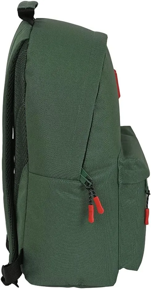 Munich Basic "Green" Laptop Backpack 14.1", Green, Estándar, Casual