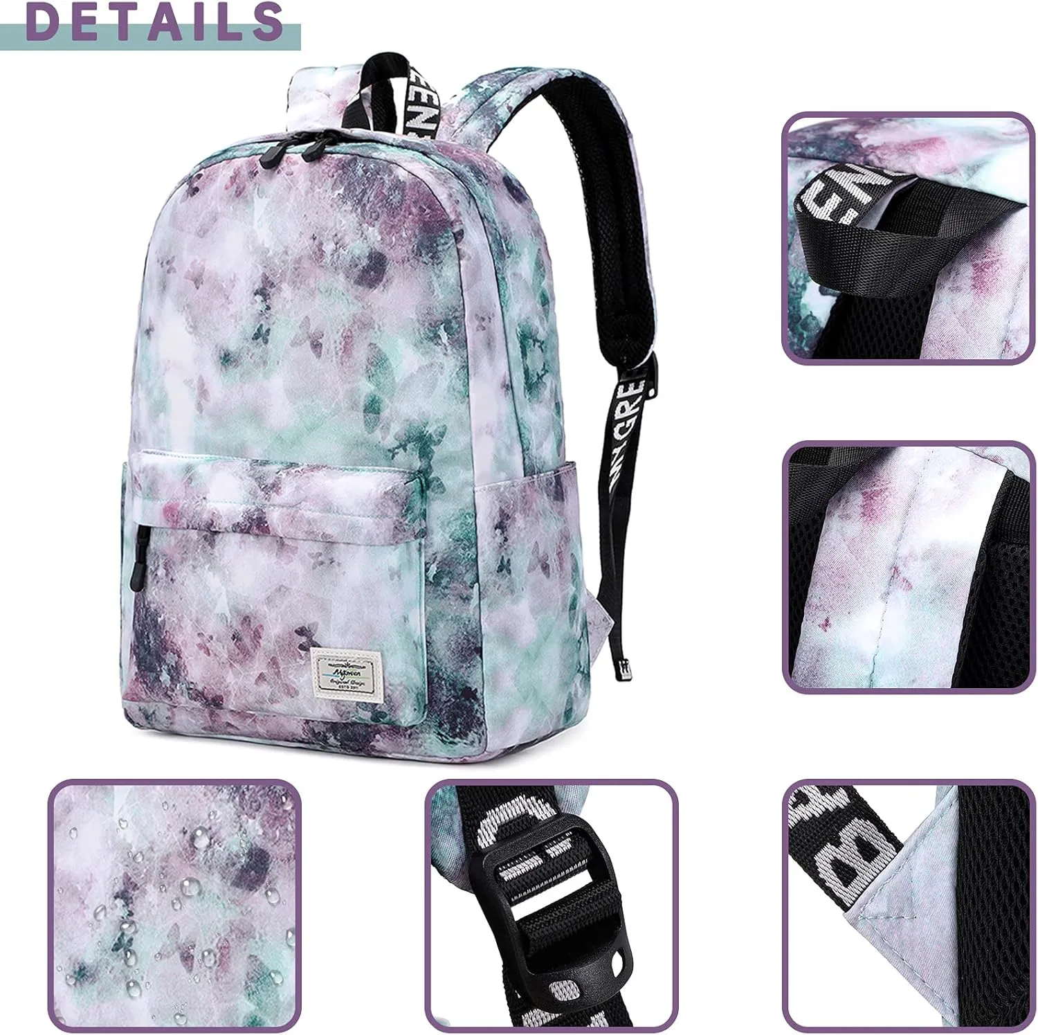 mygreen Kids Backpack, Kawaii Girls Backpack for School