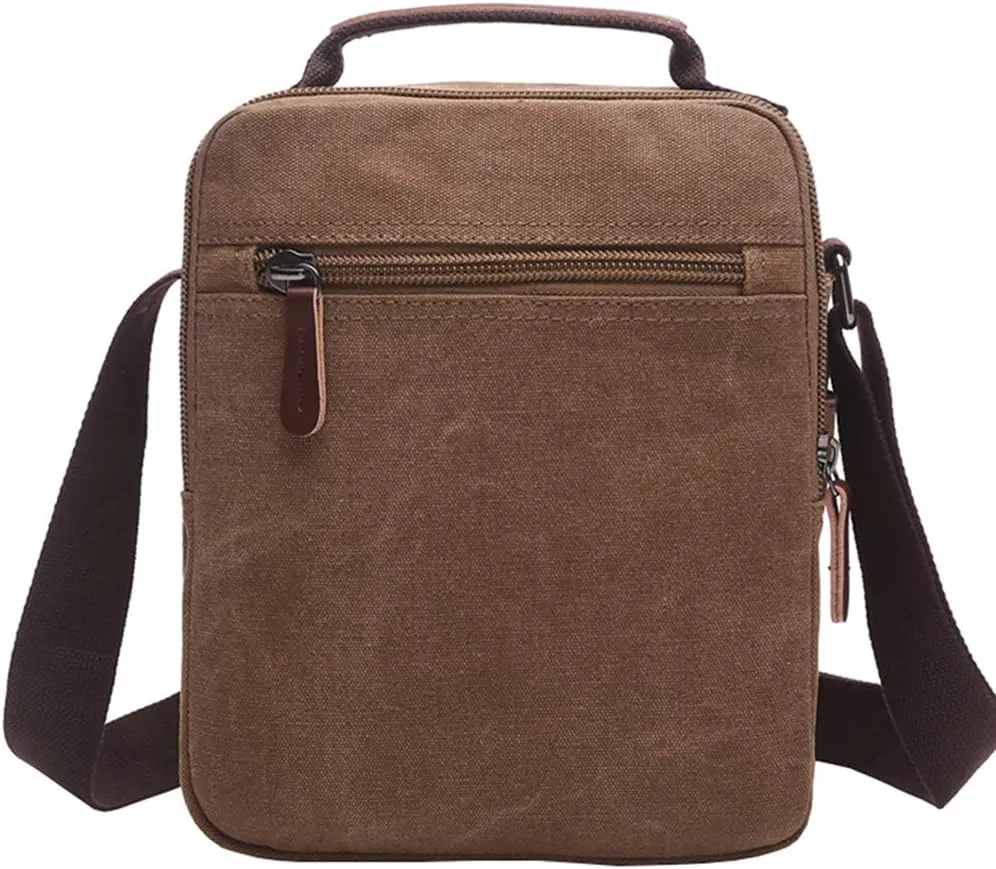 mygreen Small Canvas Crossbody Shoulder Bag Messenger Bag Work Bag