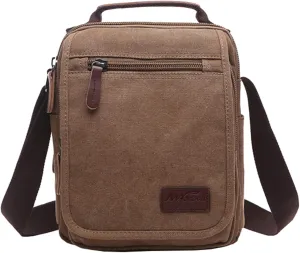 mygreen Small Canvas Crossbody Shoulder Bag Messenger Bag Work Bag
