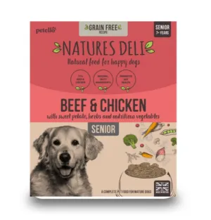Natures Deli Grain Free Beef & Chicken Senior 395g