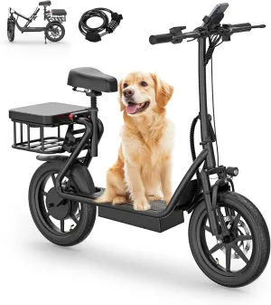 NAVIC Electric Scooter Adults,Max 19/27/49 Miles Ranges,Top Speed 19/22 mph,350/750W Peak Motor, Folding E-Scooter with Dual Braking Dual Suspension