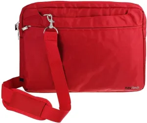 Navitech Red Sleek Water Resistant Travel Bag - Compatible with Acer Chromebook Spin 314 CP314-2HN 14" Convertible Laptop