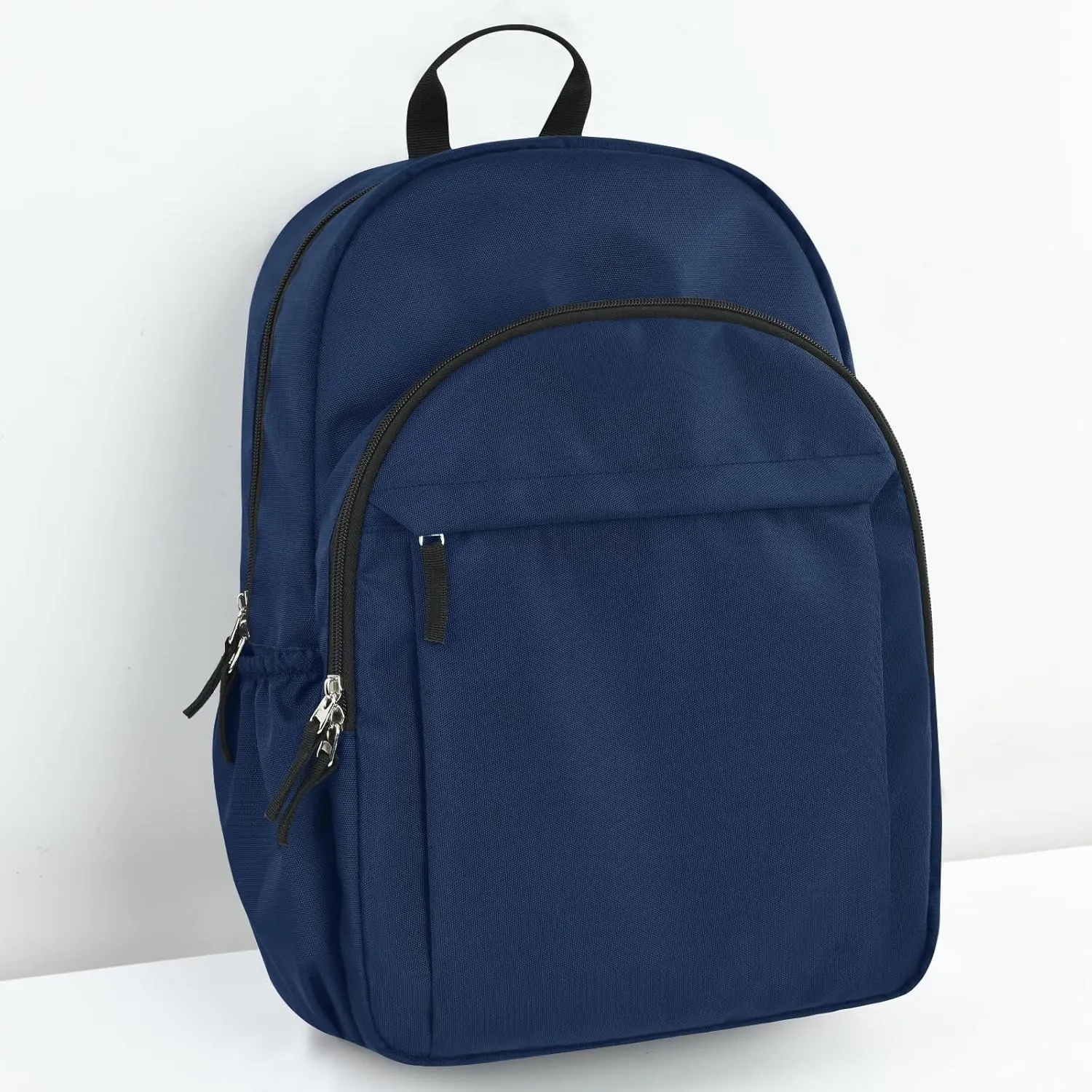 Navy Backpack for Men Basic Travel Back Pack for College Water-Resistant Bookbag for Students, Work Backpack Lightweight Casual Daypack Backpacks for Teens