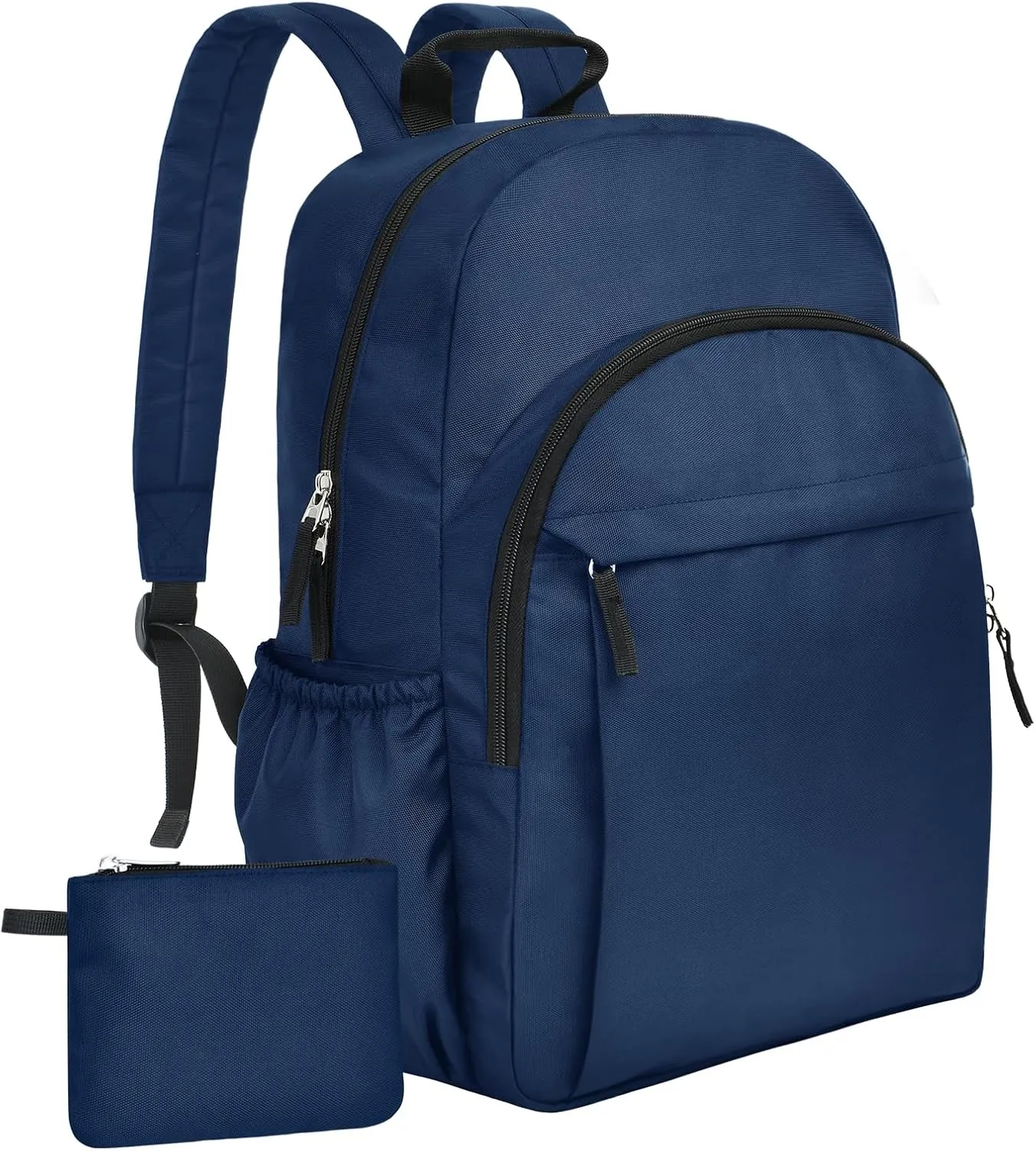 Navy Backpack for Men Basic Travel Back Pack for College Water-Resistant Bookbag for Students, Work Backpack Lightweight Casual Daypack Backpacks for Teens