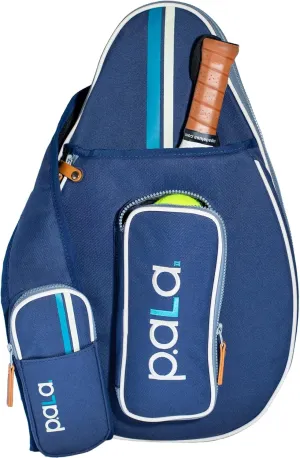 Navy Blue Padel and Pickleball Bag for Men and Women Tennis Padel Sling Bag Backpack - Great for Padel, Tennis, Racquet ball, Squash & Pickeball with fence hook.