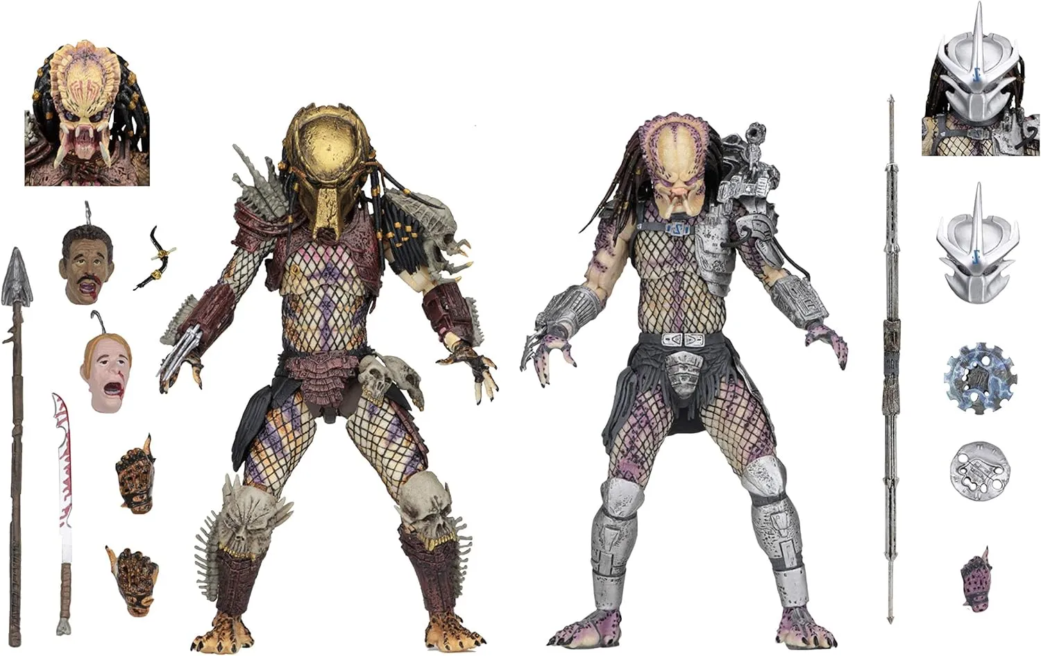 NECA - Predator - 7” Scale Action Figures - Ultimate Bad Blood vs Enforcer 2-Pack