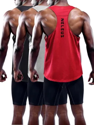 NELEUS Men's Workout Running Tank Top Sleeveless Gym Athletic Shirts