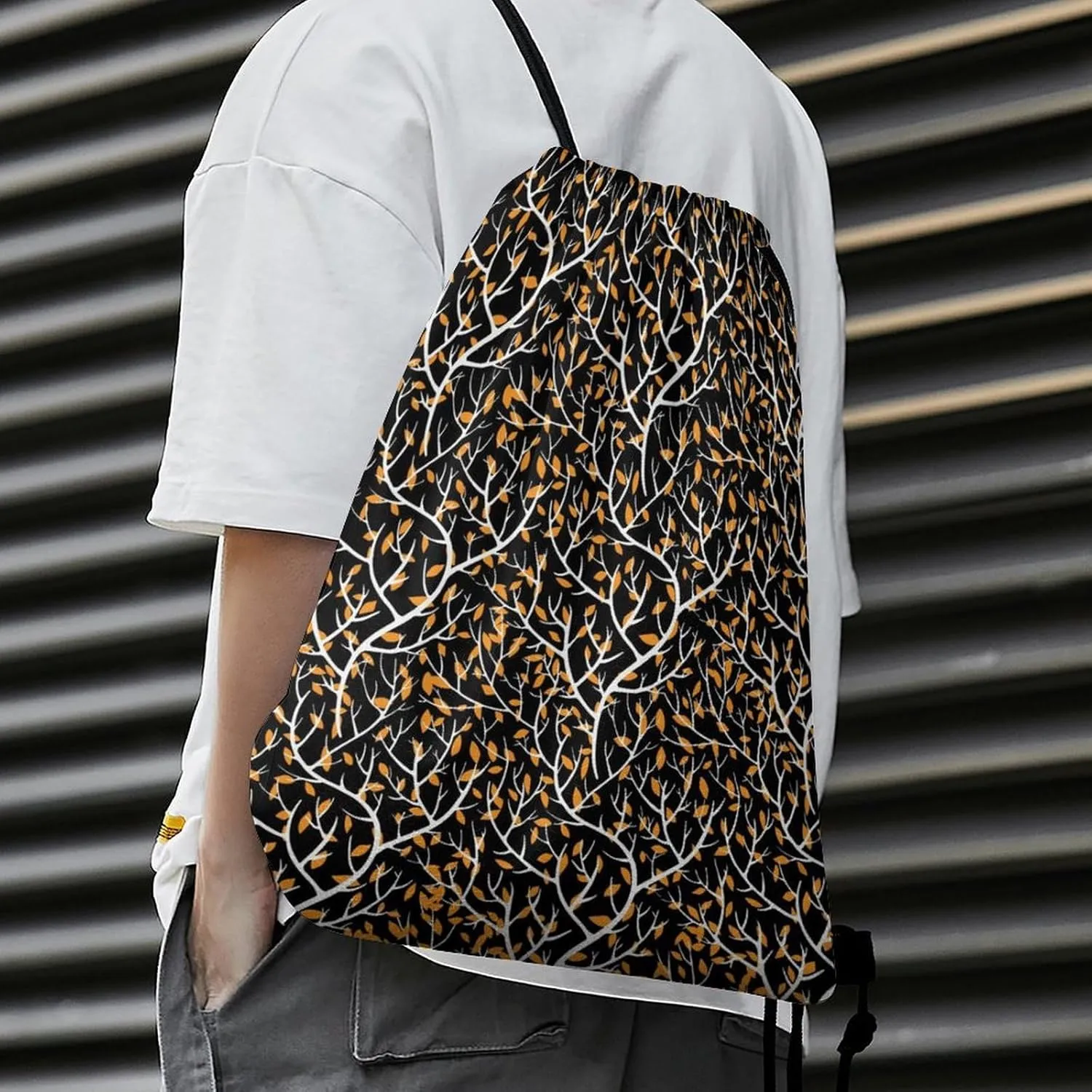 Nerve Ending Pattern Drawstring Backpack Bag Sports Gym Cinch Pack Bag Small Draw String Bags for Sports Gym 35 * 42cm