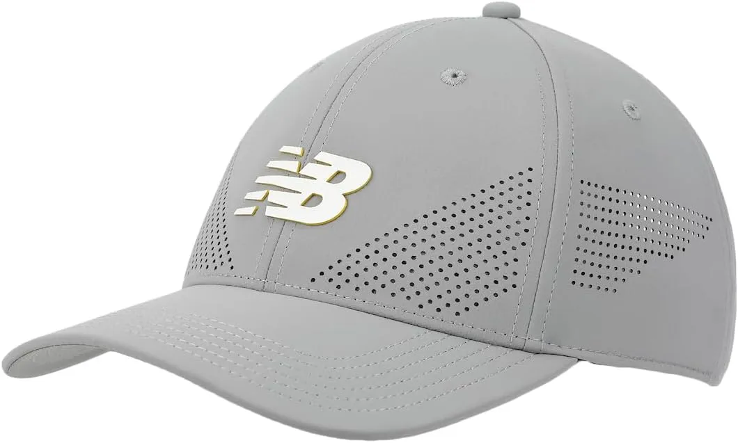 New Balance Adult Unisex 6 Panel Lightweight Adjustable Stretch Performance Workout Gym Running Mesh Hat