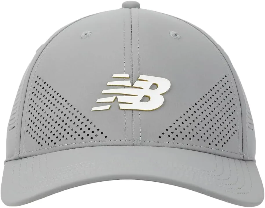 New Balance Adult Unisex 6 Panel Lightweight Adjustable Stretch Performance Workout Gym Running Mesh Hat