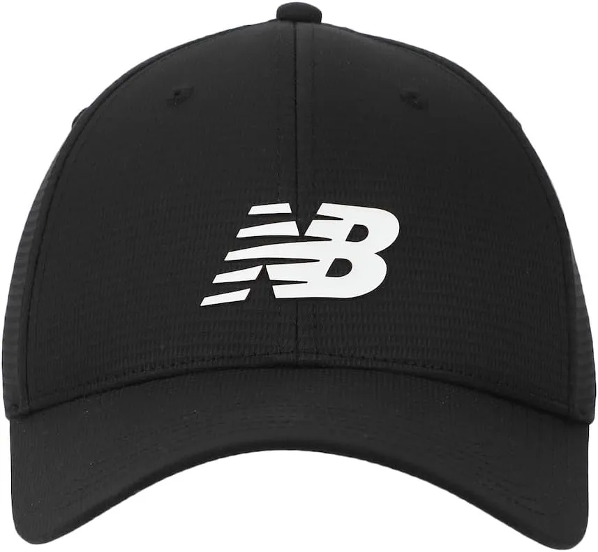 New Balance Adult Unisex 6 Panel Structured Stretch-Fit Performance Running Workout Gym Hat