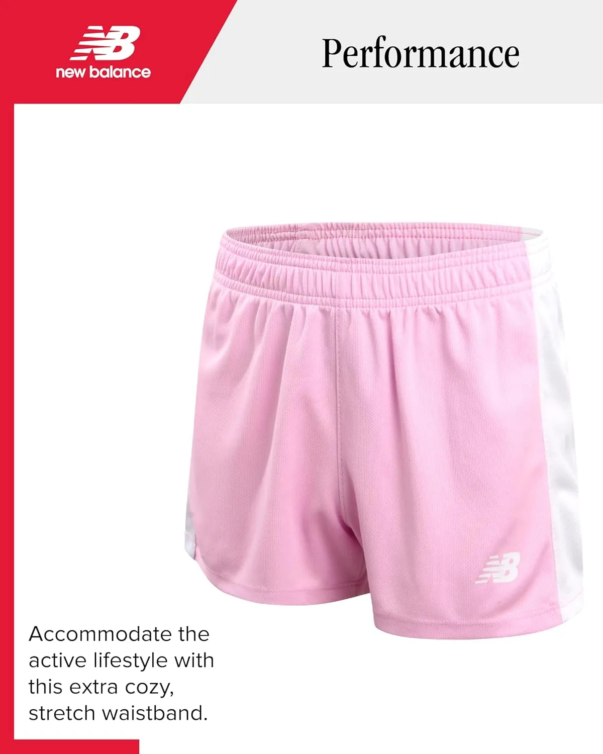 New Balance Girls' Active Shorts Set - 3 Piece Performance T-Shirt, Tank Top, and Gym Shorts - Summer Outfit for Girls (7-12)