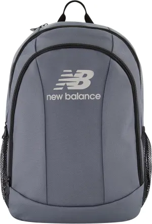 New Balance Laptop Backpack, Travel Computer Bag for Men and Women, Grey, 19 Inch
