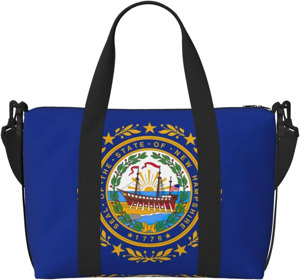 New Hampshire state flag Duffel Bags for Traveling - Lightweight Personal Item Travel Bags, Gym Bags for Men and Women