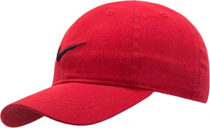 Nike Kids' Little Classic Twill Basball Hat, Black/Gym Red, 4/7