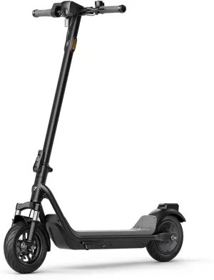 NIU Electric Scooter Adults - 100F/200F E Scooter w/Suspension, Add. Foldable Handlebar and Turn Signals, 600W-700W Peak Power, 18-34 Miles Max Range, 17.4-18.6 MPH, Lightweight Escooter for Commute