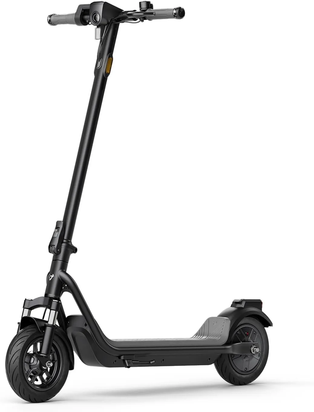 NIU Electric Scooter Adults - 100F/200F E Scooter w/Suspension, Add. Foldable Handlebar and Turn Signals, 600W-700W Peak Power, 18-34 Miles Max Range, 17.4-18.6 MPH, Lightweight Escooter for Commute