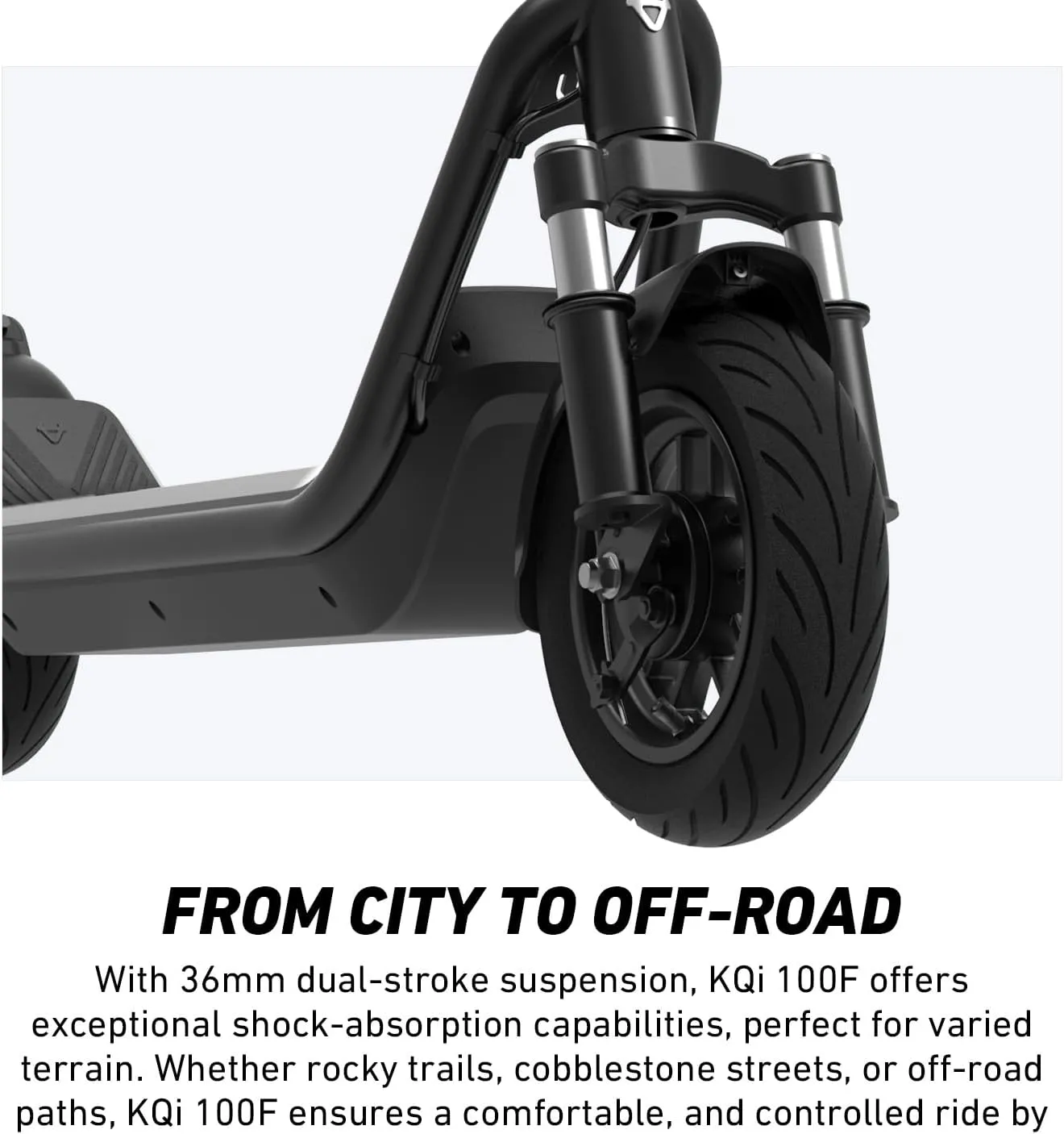 NIU Electric Scooter Adults - 100F/200F E Scooter w/Suspension, Add. Foldable Handlebar and Turn Signals, 600W-700W Peak Power, 18-34 Miles Max Range, 17.4-18.6 MPH, Lightweight Escooter for Commute