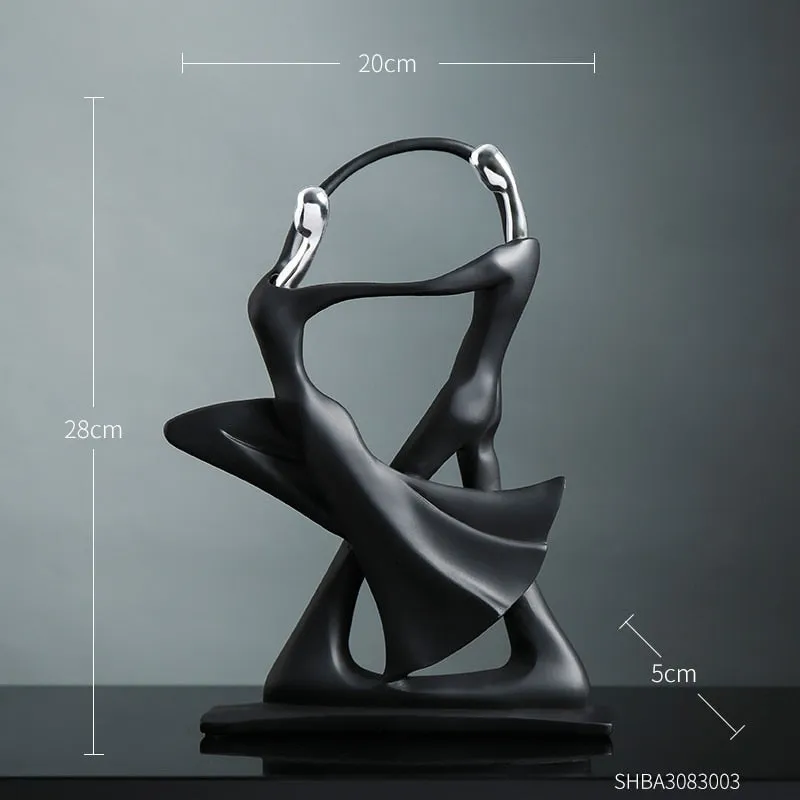 Nordic Statue Face Model Figure Home Decoration Accessories for Living Room Modern Abstract Sculpture Office Desk Figurines