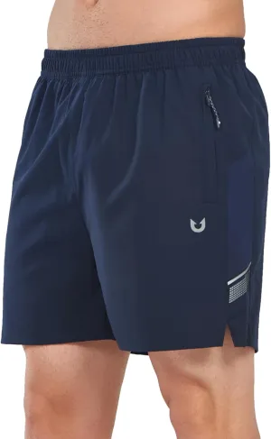 NORTHYARD Men's Athletic Running Shorts 5" Quick Dry Lightweight with Zip Pockets Gym Workout Active