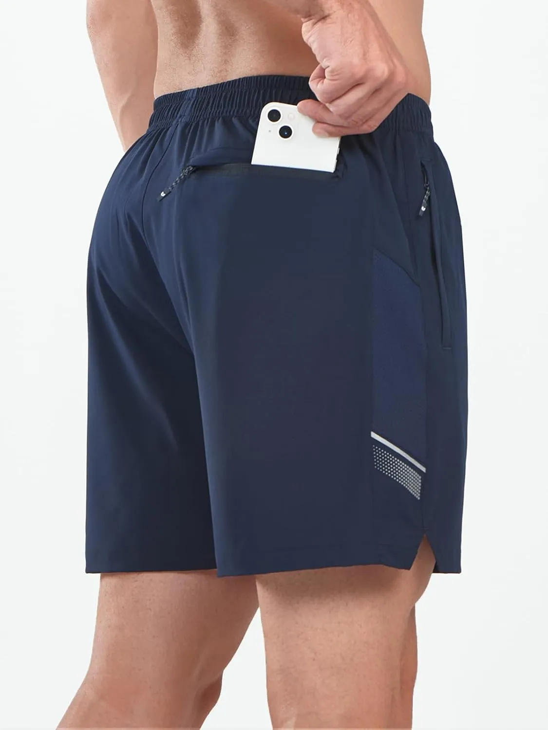 NORTHYARD Men's Athletic Running Shorts 5" Quick Dry Lightweight with Zip Pockets Gym Workout Active