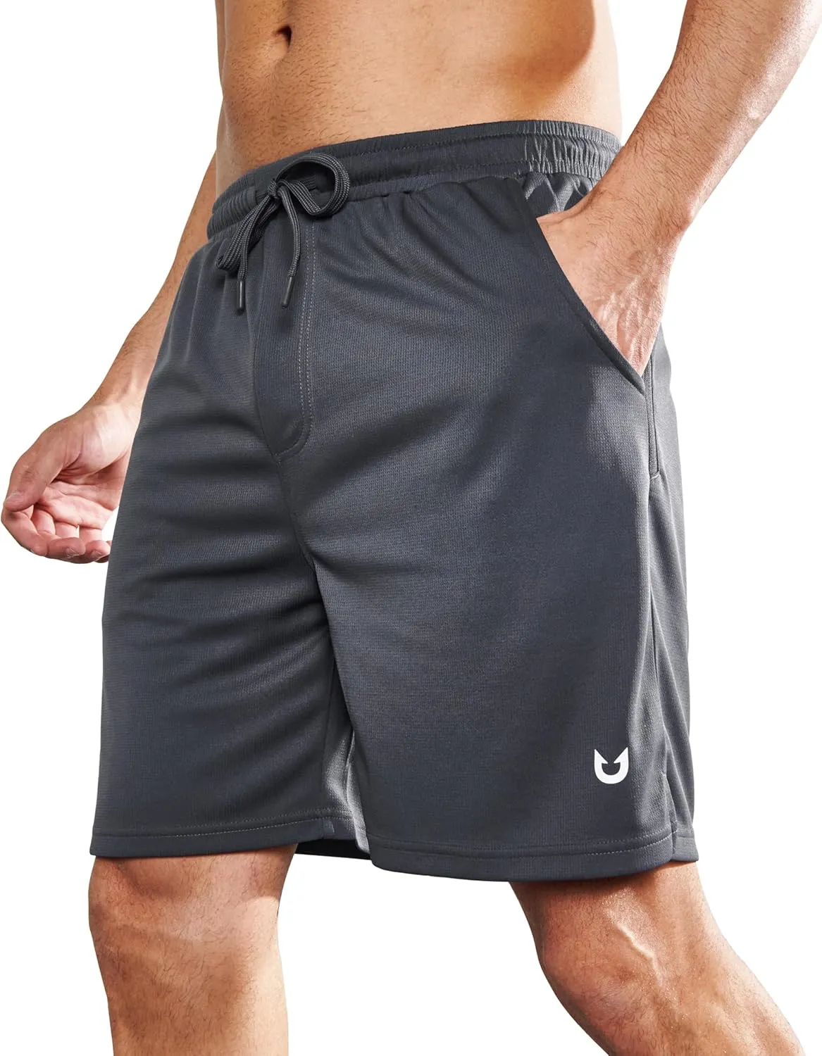 NORTHYARD Men's Athletic Workout Shorts 7'' Running Gym Short Tennis Basketball Quick Dry Lightweight with Zipper Pockets