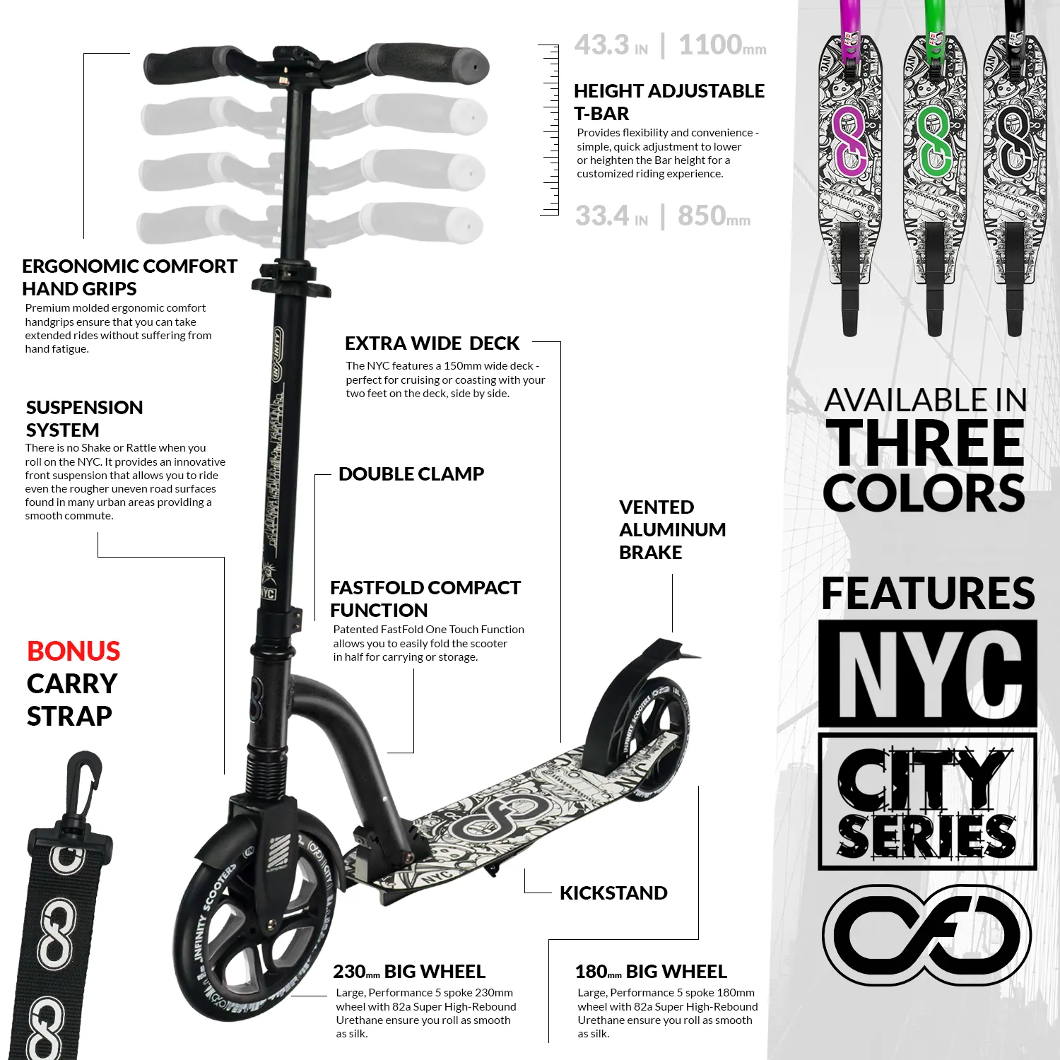 NYC Black - New York City Scooter