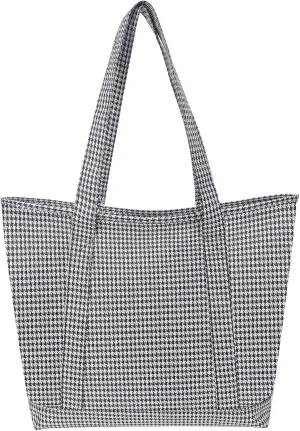 Nylon Tote Bag for Women Large Capacity Shoulder Bag Top Handle Handbag with Zipper for Work College Travel Daily