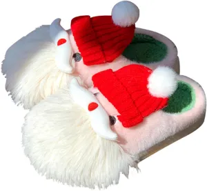 Odd clown couple cotton slippers female new winter net red men's cotton shoes indoor home wear thick bottom heightened