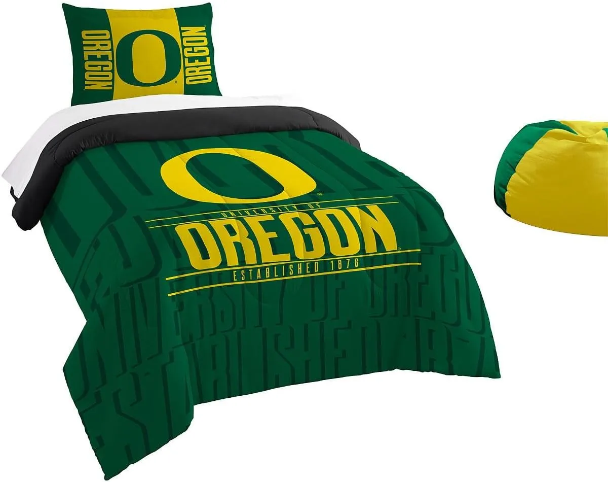 Officially Licensed NCAA "Modern Take" Twin Comforter and Sham