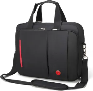 Omnpak 17.3 inch Laptop Bag,Laptop Briefcase with Combination Lock, Anti Theft Business Office Bag,Satchel Bags for Men,Water-Repellent Gaming Computer Bag for Women Locking Notary Bag,Hippa Bag