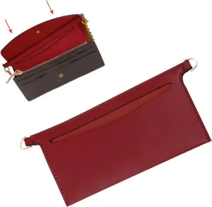 Organizer insert of wallet accessories kit-Emily wallet for Sarah bag, inner bag, 3015-red