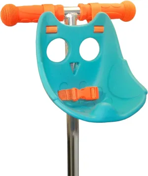 Owl Scooter Seat – Fun Baby Doll Accessories - Adorable Kids Micro Scooter Accessories - Teddy Carrier for Toddlers - Also Fits Bikes and Trikes - Bike Doll Seat in Aqua Blue