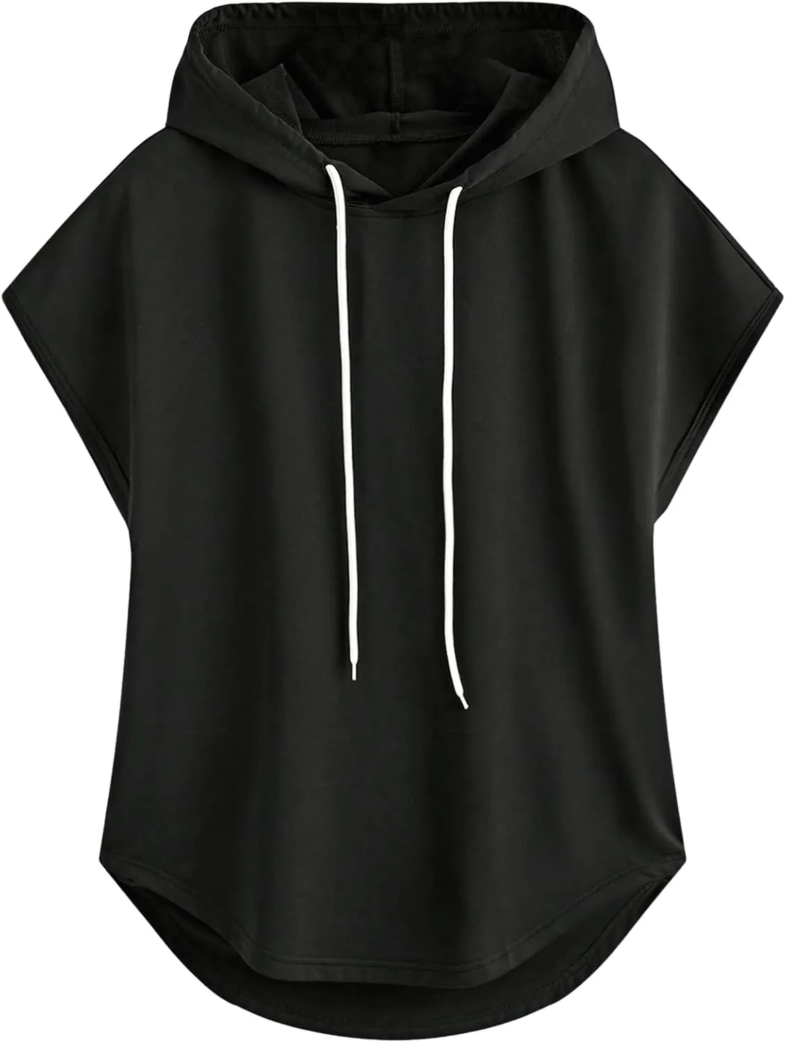 OYOANGLE Men's Workout Hooded Tank Tops Sleeveless Drawstring Hoodies Bodybuilding Muscle Shirts