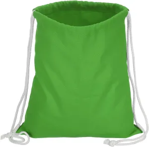 PATIKIL Cotton Drawstring Bags, Cotton Drawstring Backpack Foldable Sports Gym Bags for Women Men Gym Sports Trip, Green