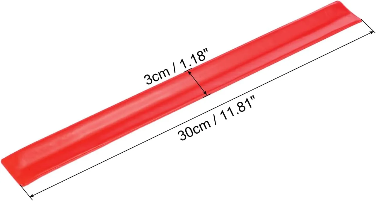 PATIKIL Reflective Bands, High Visibility Reflective Arm Wrist Ankle Band Safety Reflector Strips for Night Running Cycling