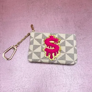 Pattern Coin Purse w/ Dollar Sign