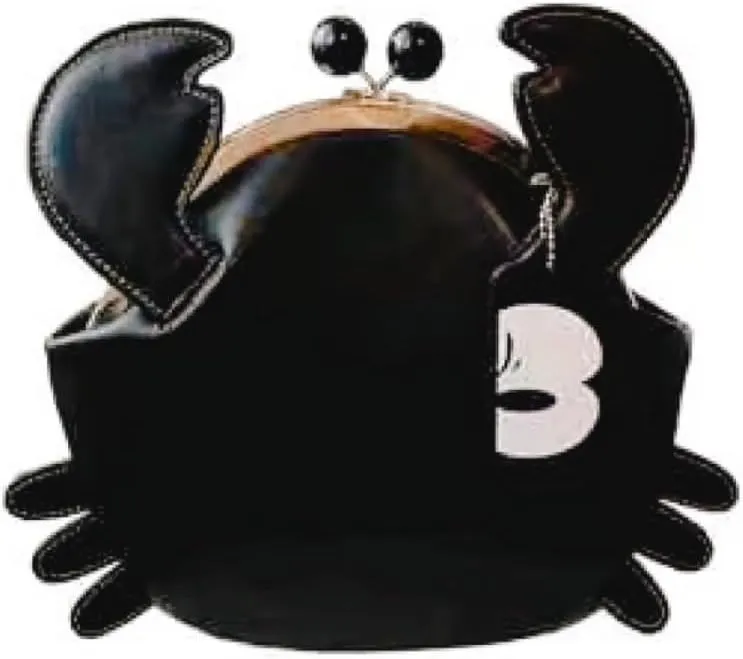 Personalized cartoon style ladies shoulder bag, crab-shaped messenger bag, animal style ladies handbag